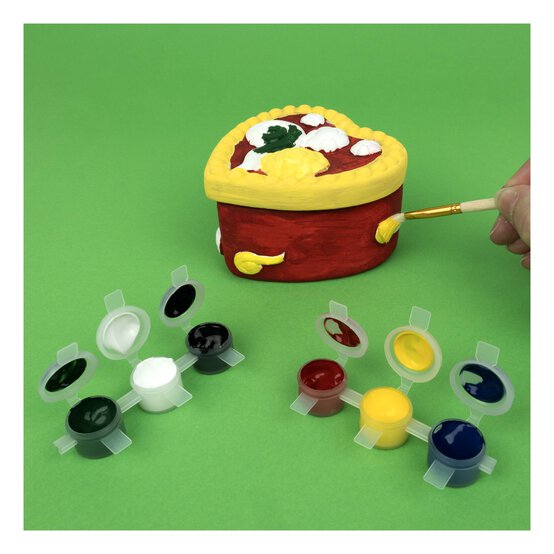 Paint Your Own Heart Trinket Set 10cm x 10cm x 6cm image number 2