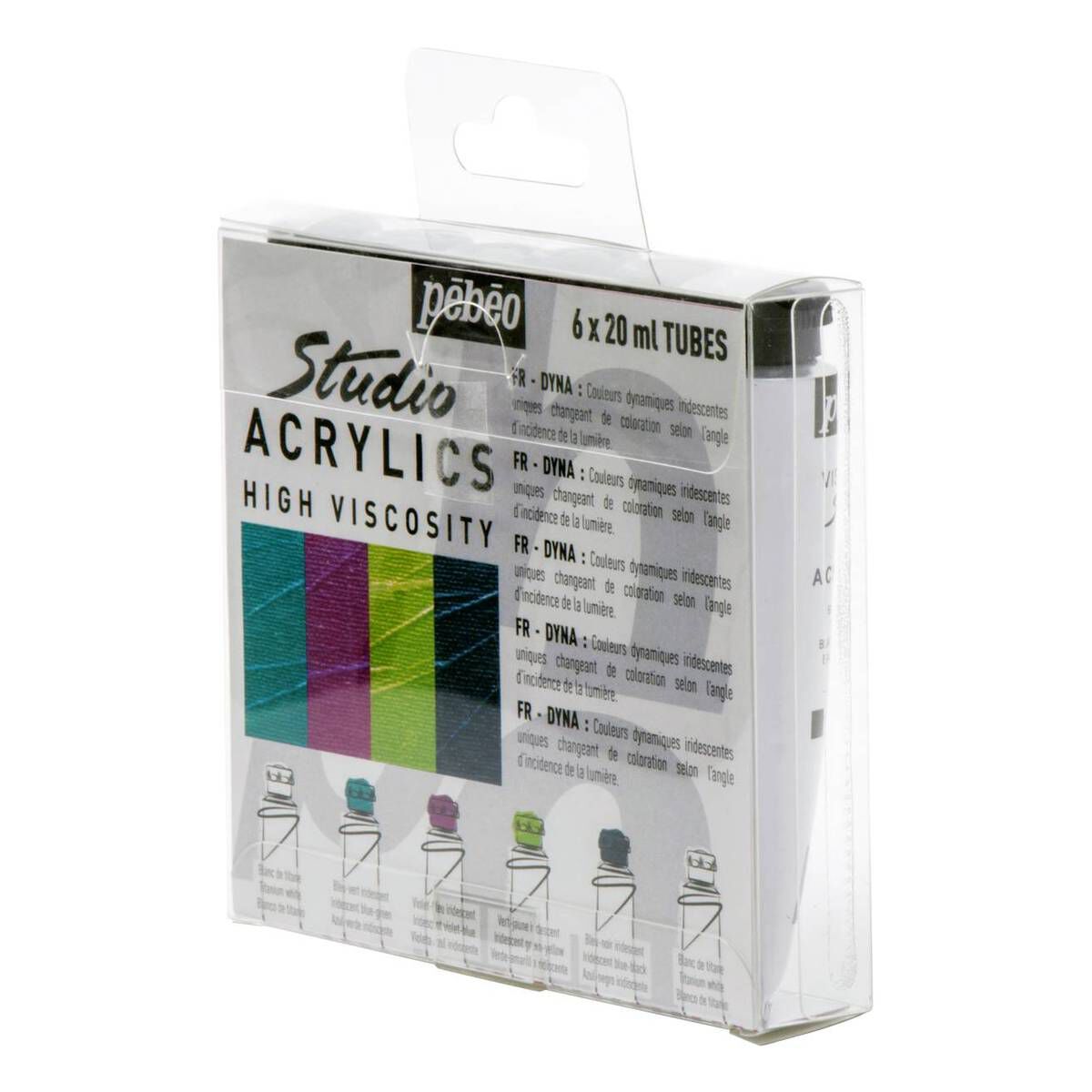 Pebeo Studio Dyna Acrylic Paint Set 6 Pack Hobbycraft