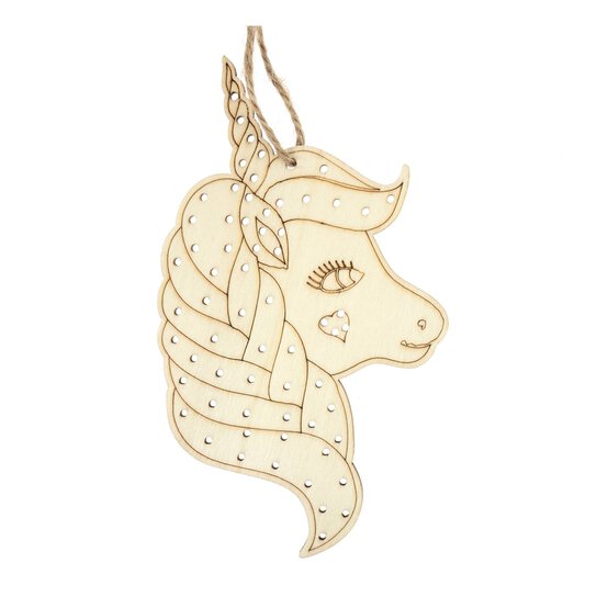 Unicorn Head Wooden Threading Kit image number 5