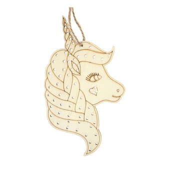 Unicorn Head Wooden Threading Kit image number 4