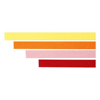 Yellow and Red Quilling Paper Strips 100 Pack