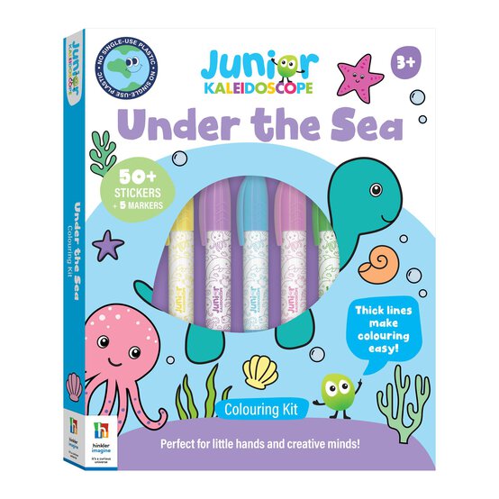 Junior Kaleidoscope Colouring Kit: Under the Sea  image number 1