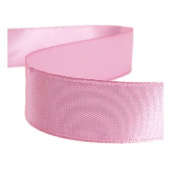 Geranium Pink Satin Ribbon 20mm x 15m