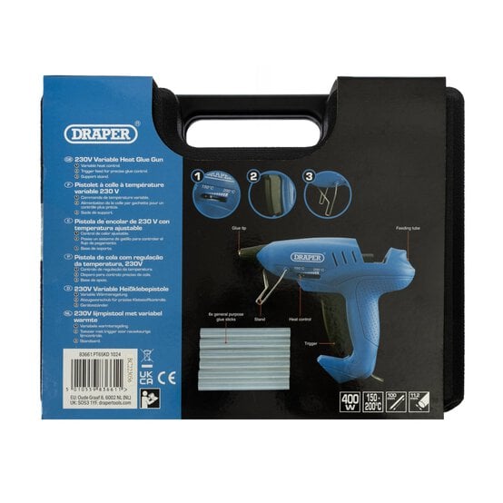 Draper Variable Heat Glue Gun Set image number 6