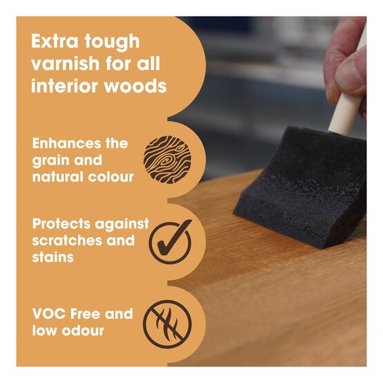 Furniture Clinic Satin Wood Varnish 250ml image number 5