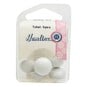 Hemline White Basic Dome Button 5 Pack image number 2