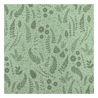 Langdale Valley Green Baysbrown Wood Cotton Fabric by the Metre