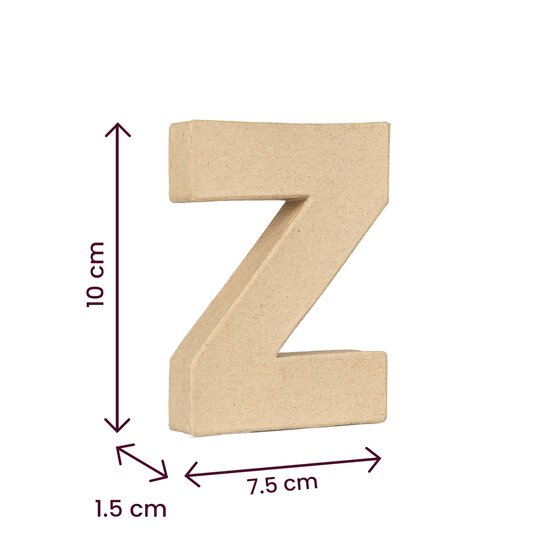 Mini Mache Letter Z 10cm image number 4