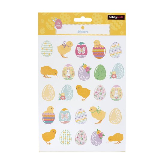 Egg and Chick Paper Stickers 25 Pack image number 1