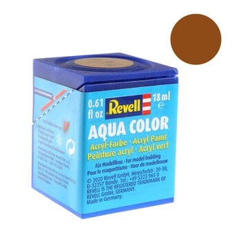 Revell Ochre Brown Matt Aqua Colour Acrylic Paint 18ml (188)