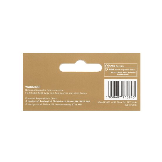 Create & Celebrate Thank You Stickers 50 Pack image number 5