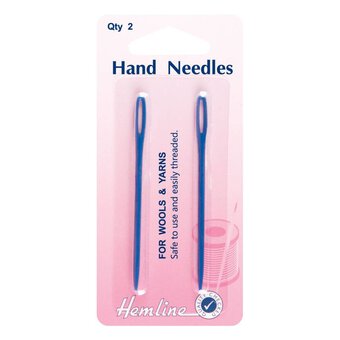 Hemline Plastic Yarn Needles 2 Pack