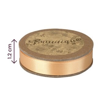 Gold Double-Faced Satin Ribbon 12mm x 5m image number 4