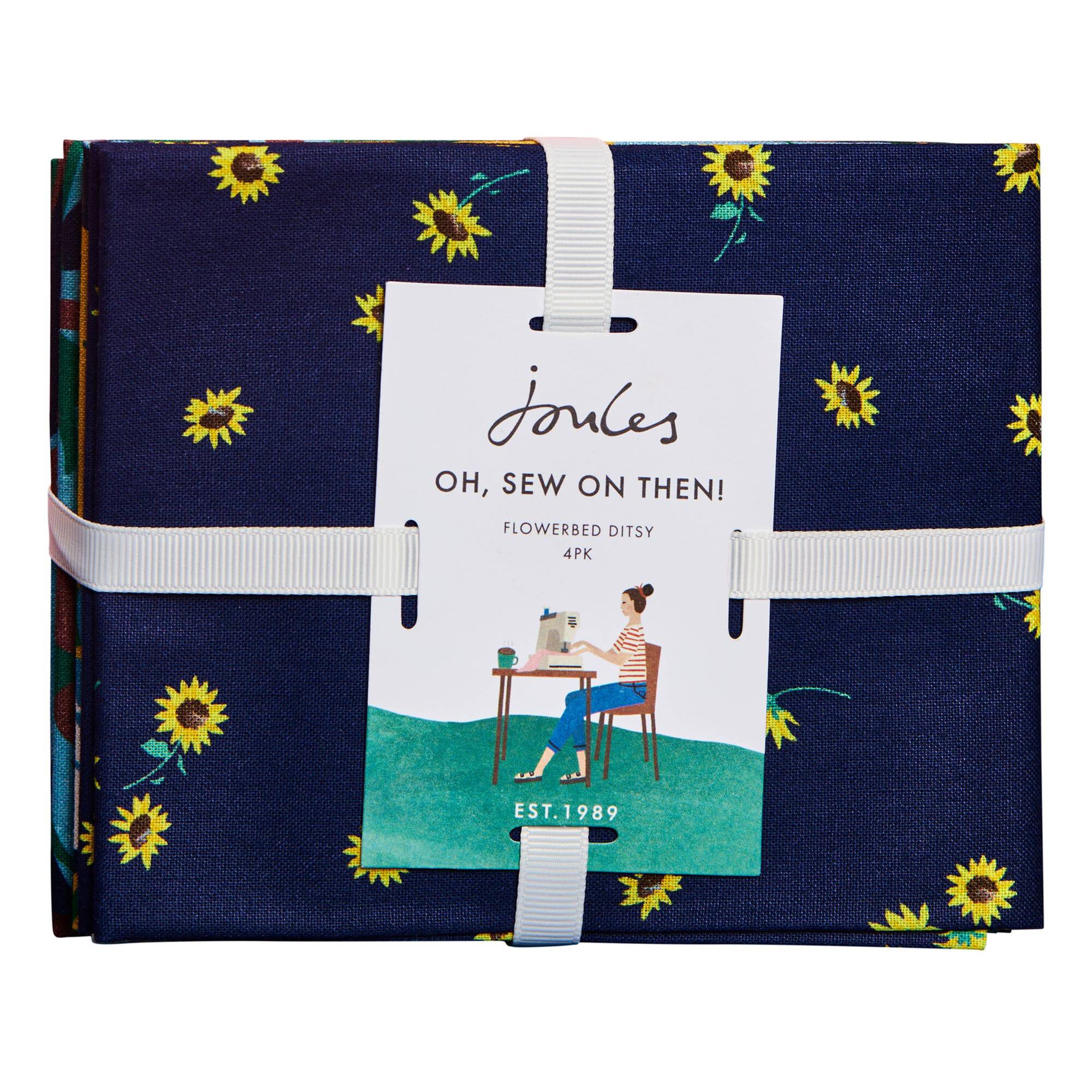 Joules Flowerbed Ditsy Cotton Fat Quarters 4 Pack Hobbycraft