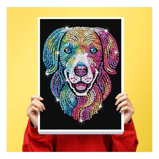 Kitfix Harlequin Hound Sequin Art Purple Kit image number 3