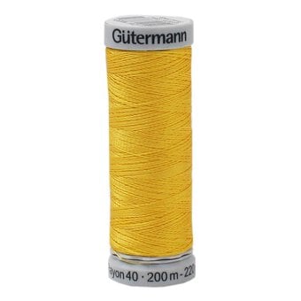 Gutermann Yellow Sulky Rayon 40 Weight Thread 200m (1023)