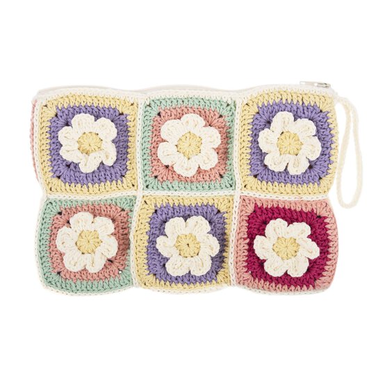 Trimits Floral Zip Bag Crochet Kit image number 3