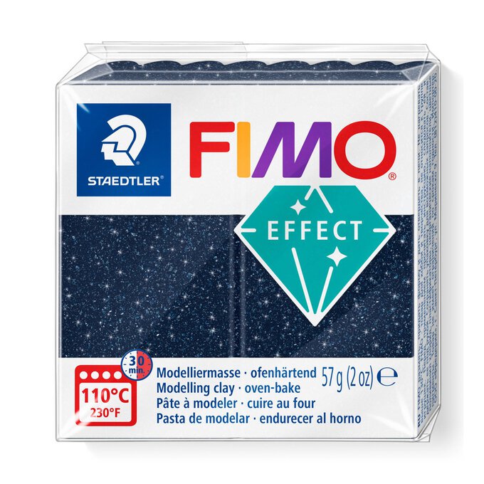 Fimo Effect Galaxy Blue Modelling Clay 57g image number 1
