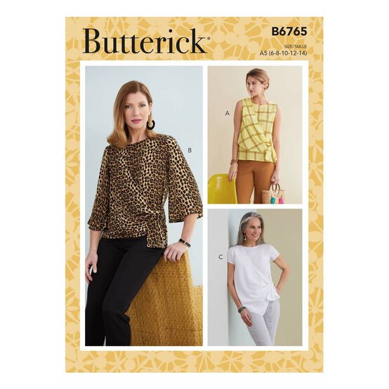 Butterick Women&rsquo;s Top Sewing Pattern B6765 (14-22) image number 1