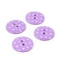 Hemline Lavender Novelty Spotty Button 4 Pack image number 1