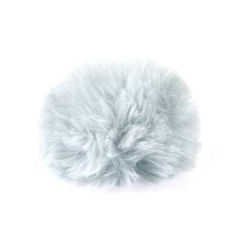 Pale Blue Faux Fur Pom Pom 11cm