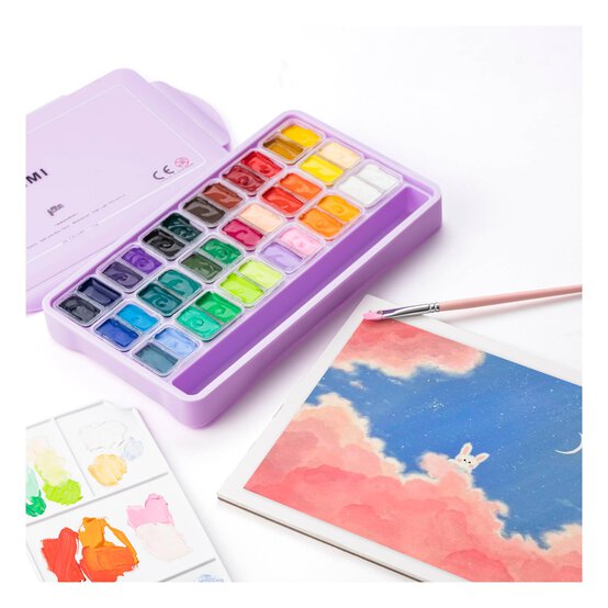 HIMI Purple Twin Cups Gouache Set 12ml 36 Pack image number 5