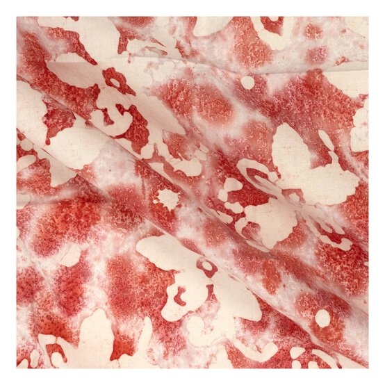 Red Batik Cotton Fat Quarters 4 Pack image number 3