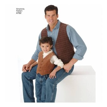 Simplicity Waistcoats and Ties Sewing Pattern 4762 image number 4