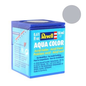 Revell Silver Metallic Aqua Colour Acrylic Paint 18ml (190)