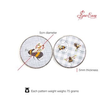 Sew Easy Bee Fabric Weights 2 Pack  image number 4