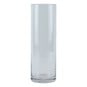 Clear Mouth Blown Glass Cylinder Vase 30cm x 10cm image number 1