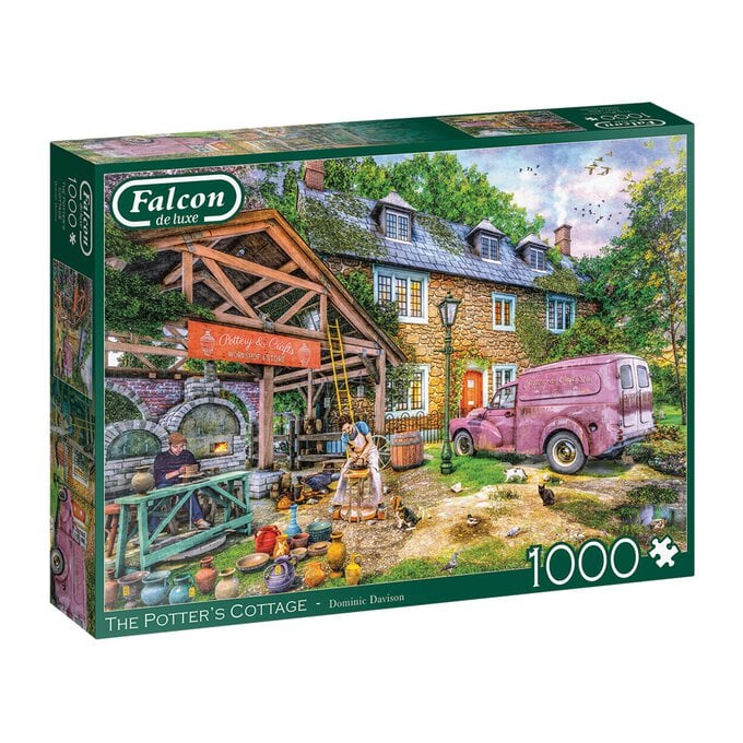 Falcon The Potter’s Cottage Jigsaw Puzzle 1000 Pieces image number 1