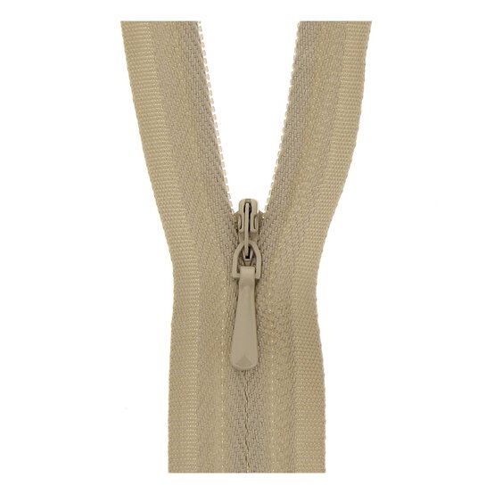 Milward Fawn Nylon Closed-End Concealed Zip 40cm image number 1