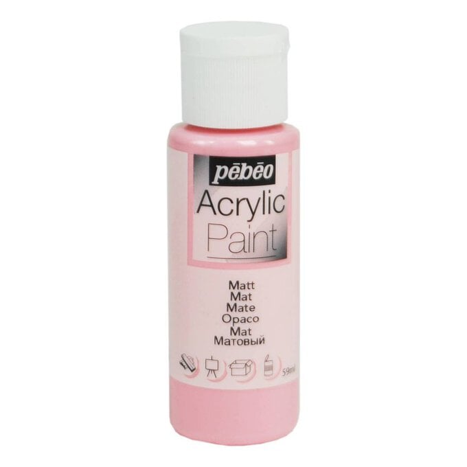 Pebeo Pink Matt Acrylic Paint 59ml
