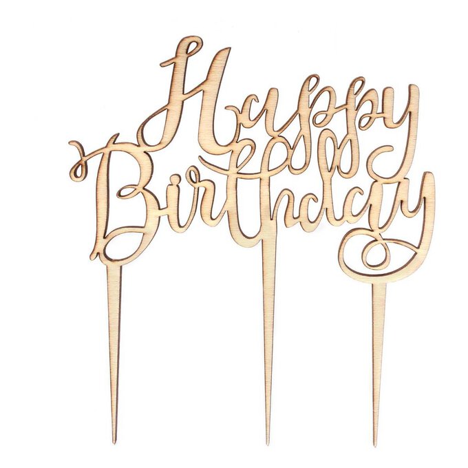 Ginger Ray Rose Gold Happy Birthday Cake Topper – The Caker's Pantry