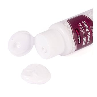 White Fabric Paint 60ml image number 2