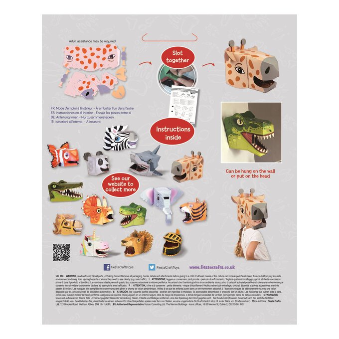 Make a 3D Giraffe Head Mask Kit image number 3