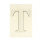 Wooden Letter T Plaque 10cm x 15cm image number 1
