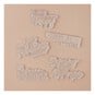 Sizzix Sunny Sentiments 4 Stamp Set 5 Pieces image number 3