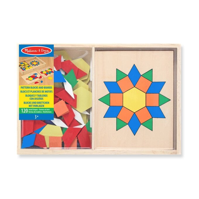 Melissa & Doug Pattern Blocks and Boards image number 1