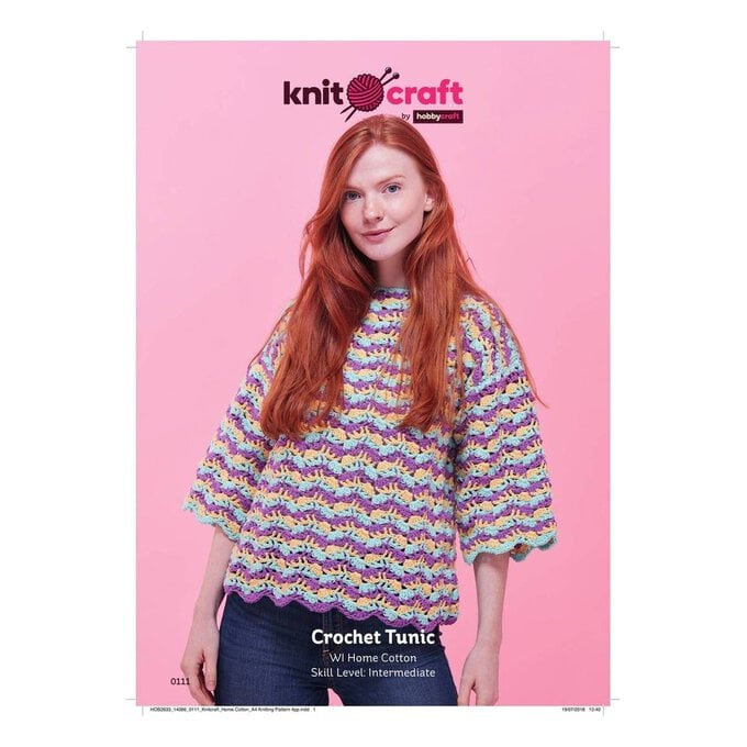 Knitcraft Home Cotton Crochet Tunic Digital Pattern 0111 image number 1