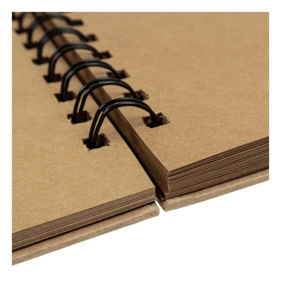 Spiral Bound Kraft Scrapbook 12 x 12 Inches image number 4