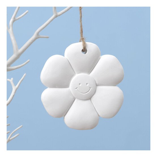 Hanging Plaster Flower Decoration 8.5cm image number 1
