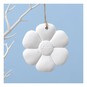 Hanging Plaster Flower Decoration 8.5cm image number 1