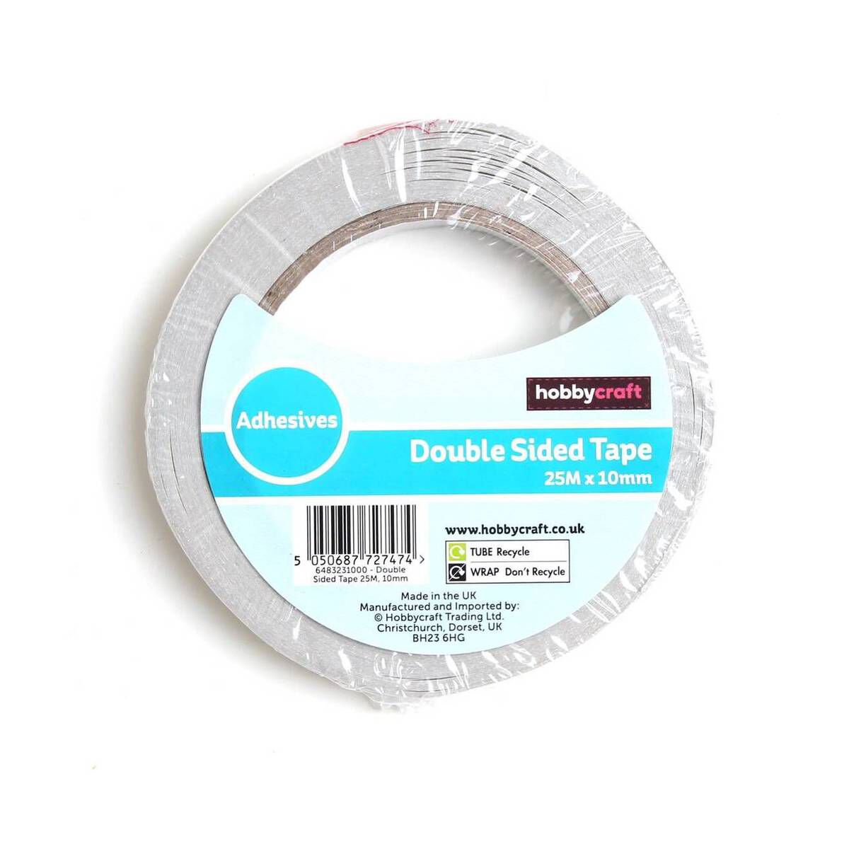 DoubleSided Sticky Tape 10mm x 25m Hobbycraft