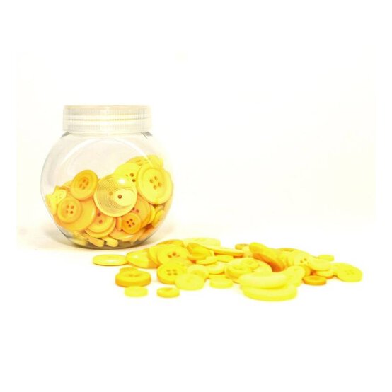 Hobbycraft Button Jar Yellow image number 1