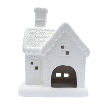 Ceramic House Tealight Holder 16cm 