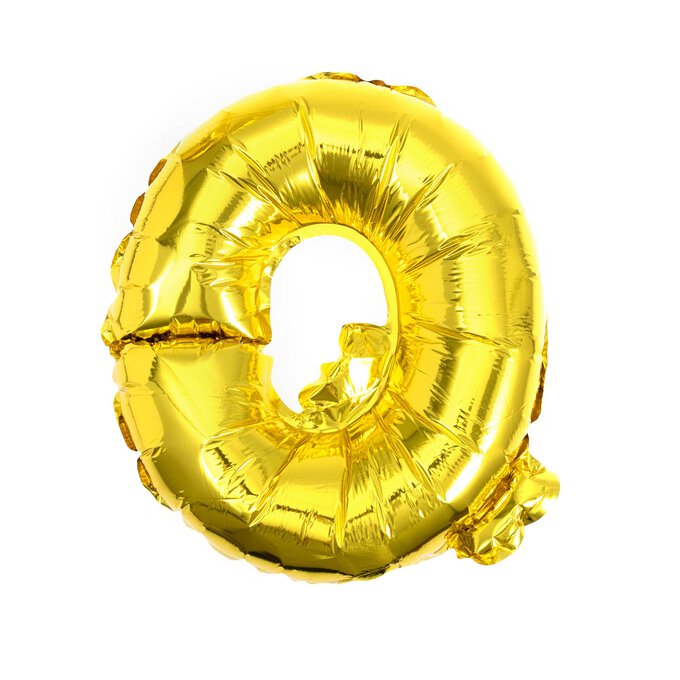Gold Foil Letter Q Balloon image number 1