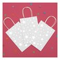 Silver Foil Star Paper Gift Bags 3 Pack image number 2