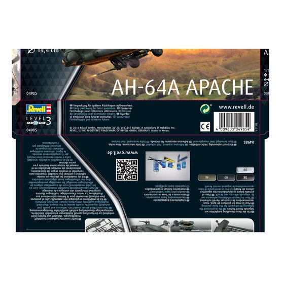 Revell AH-64A Apache Model Kit 1:100 image number 4